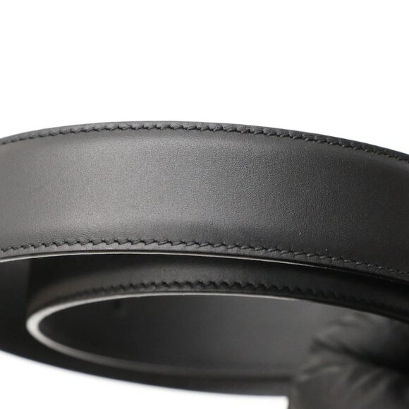 Gucci Selleria G-Buckle Women's Leather Belt Size 100/40 655566 - Black/Gold - Picture 10 of 13